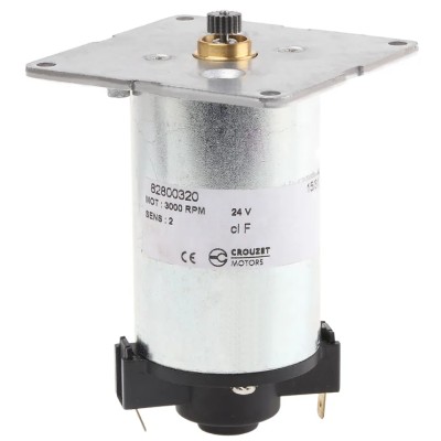 Crouzet Brushed Geared DC Geared Motor 22 V, 24V DC, 30 Ncm Torque, 3070 RPM, 8 mm Shaft Diameter Model 82800320