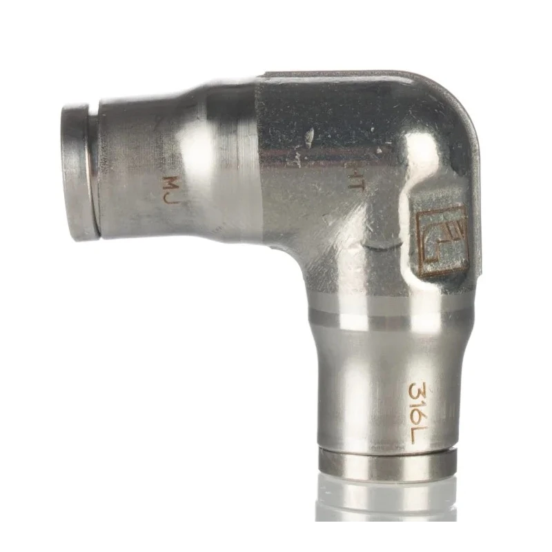 Legris Stainless Steel Push-In Equal Elbow Pneumatic Fitting Push In 6 mm 3802 06 00