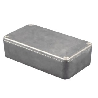 Hammond Flanged Die Cast Aluminium Enclosure IP54 Black Lid 59 mm x 120 mm x 80 mm 1590TFBK