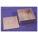 Hammond 1590 Series Die Cast Aluminium Enclosure Black Body Natural Lid IP54 57mm x 125mm x 125mm 1590KK