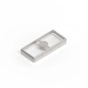Wurth Elektronik Tin Plated Steel PCB Mounting Enclosure 40 x 18.3 x 4 mm 3670400