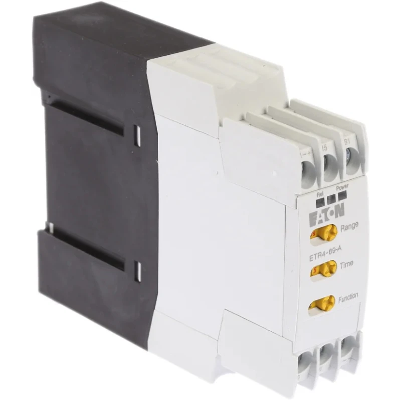 Eaton ETR4 Series DIN Rail Timer Relay Multifunction, 1-Contact, 240 V dc, 24V ac, 240 V ac, 0.05s to 100 h ETR4