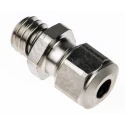 SES Sterling A1 Series Metallic Nickel Plated Brass Cable Gland, M6 Thread, 2.5 mm to 3 mm Cable Diameter, IP68 A1000.06.030