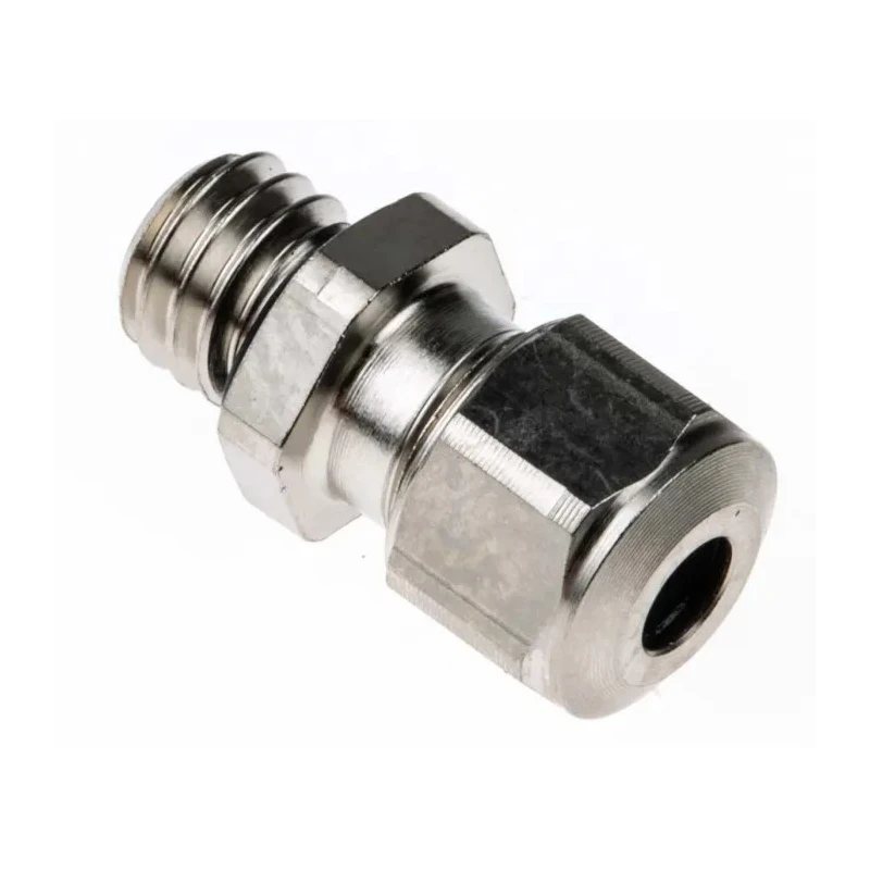 SES Sterling A1 Series Metallic Nickel Plated Brass Cable Gland, M6 Thread, 2.5 mm to 3 mm Cable Diameter, IP68 A1000.06.030