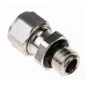 SES Sterling A1 Series Metallic Nickel Plated Brass Cable Gland, M6 Thread, 2.5 mm to 3 mm Cable Diameter, IP68 A1000.06.030