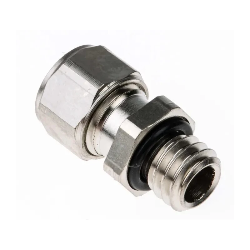 SES Sterling A1 Series Metallic Nickel Plated Brass Cable Gland, M6 Thread, 2.5 mm to 3 mm Cable Diameter, IP68 A1000.06.030