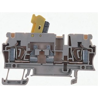 Weidmüller ZTR Series Test Disconnect Terminal Block Brown 2.5mm² 1-Level Clamp 1831280000