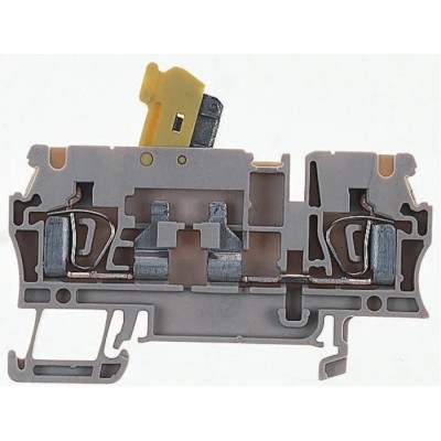 Weidmüller ZTR Series Test Disconnect Terminal Block Brown 2.5mm² 1-Level Clamp 1831280000