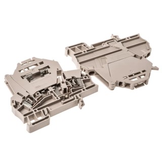 Weidmüller ZSI Series Fused DIN Rail Terminal Beige 2.5mm², 1-Level Fused Clamp 1616400000