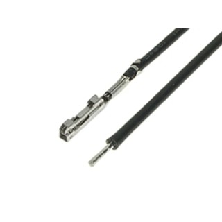 Molex Pre-Crimped Lead Pigtail Cable 75 mm, 125V, Polyvinyl Chloride Jacket, Black 2177911101