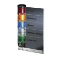 Rittal SG Series Beacon Unit Label Panel 24V AC/DC Black Acrylic Housing 2374150
