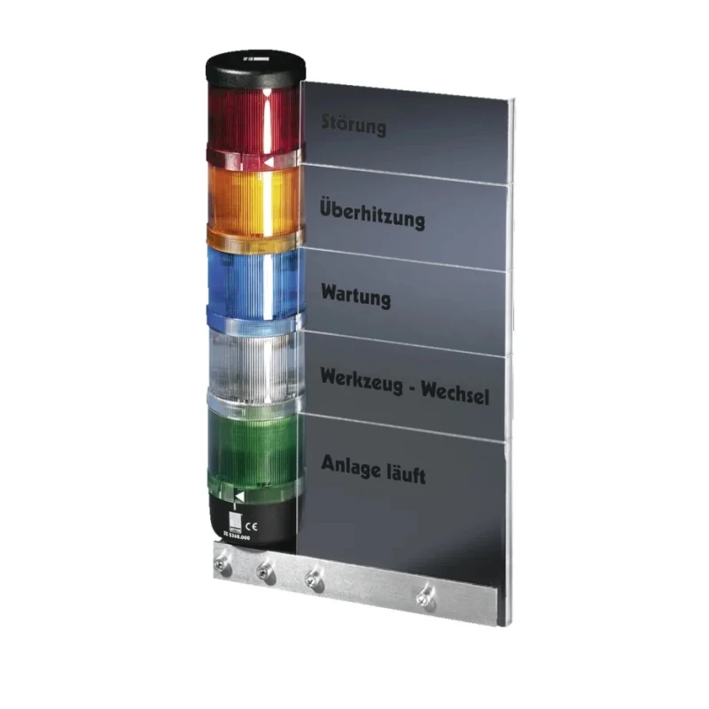Rittal SG Series Beacon Unit Label Panel 24V AC/DC Black Acrylic Housing 2374150