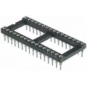 Winslow 2.54 mm Pitch Vertical 16 Way Through Hole Turned Pin Open Frame DIL Socket 3A W30516SFTRC