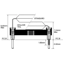 Winslow 2.54 mm Pitch Vertical 16 Way Through Hole Turned Pin Open Frame DIL Socket 3A W30516SFTRC