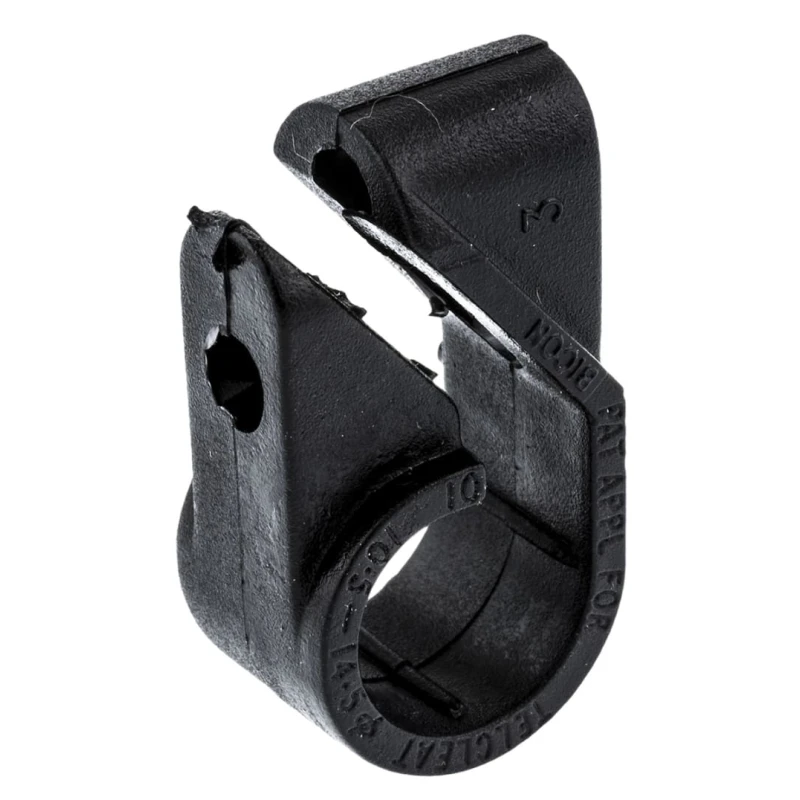 Prysmian Black Polyethylene Cable Clip, Max Bundle Diameter 14.5 mm, Nut Fixing, Length 32 mm, Width 12 mm, Depth U385RS01