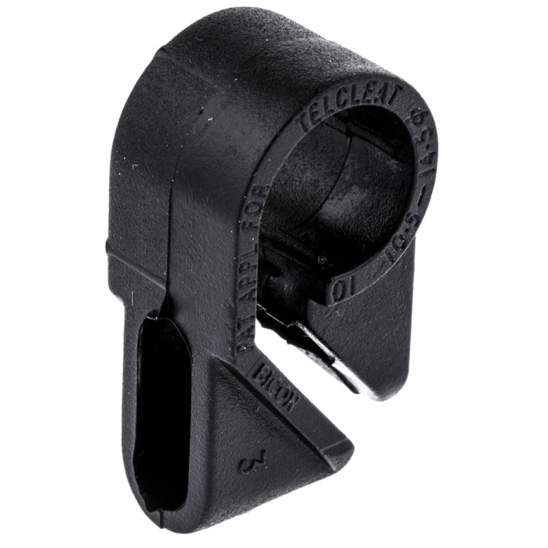 Prysmian Black Polyethylene Cable Clip, Max Bundle Diameter 14.5 mm, Nut Fixing, Length 32 mm, Width 12 mm, Depth U385RS01