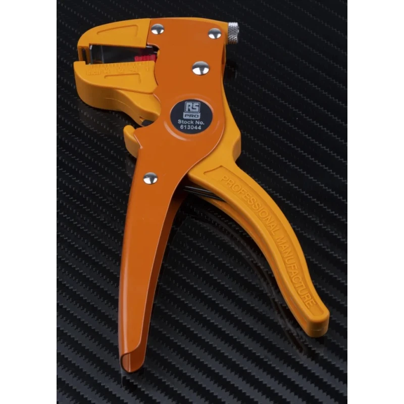 RS PRO Round Moulded Wire Stripper 0.4 to 0.6 mm Stripping Range, 170mm Overall Length 613-044