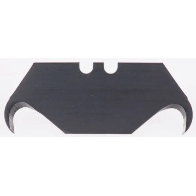 RS PRO Steel Curved Safety Knife Blade 44.7 mm Width, 33.2 mm Length, 0.6 mm Thickness, 5 Pieces 613-454