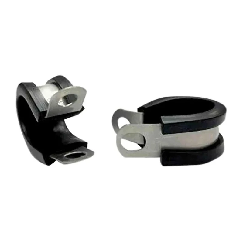 RS PRO Stainless Steel P-Clip Black Zinc Coated 10 mm ID 12.6 mm Width Model 226-9016