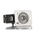 LAG Braked Swivel Castor 150 kg Capacity 80 mm Wheel Diameter Stainless Steel Frame Polyamide Wheel 17127 FR