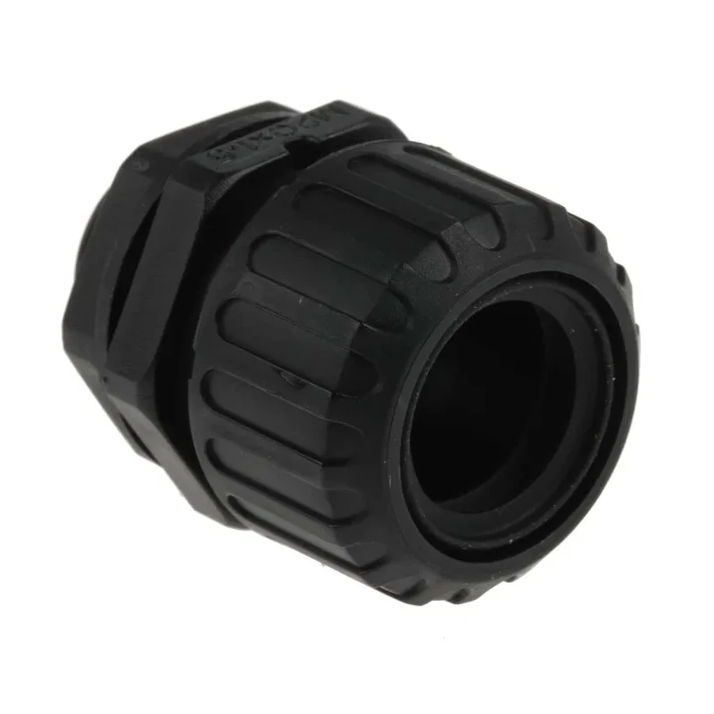 Adaptaflex Black Conduit Fitting, 21 mm Nominal Size, M20 Thread, Polyamide 66, IP69K/IP66/IP68/IP67 Rated ASF21/M20/A