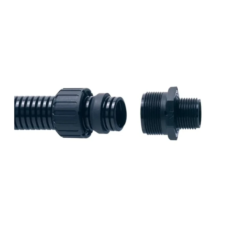 Adaptaflex Black Conduit Fitting, 21 mm Nominal Size, M20 Thread, Polyamide 66, IP69K/IP66/IP68/IP67 Rated ASF21/M20/A