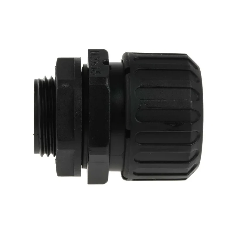 Adaptaflex Black Conduit Fitting, 21 mm Nominal Size, M20 Thread, Polyamide 66, IP69K/IP66/IP68/IP67 Rated ASF21/M20/A