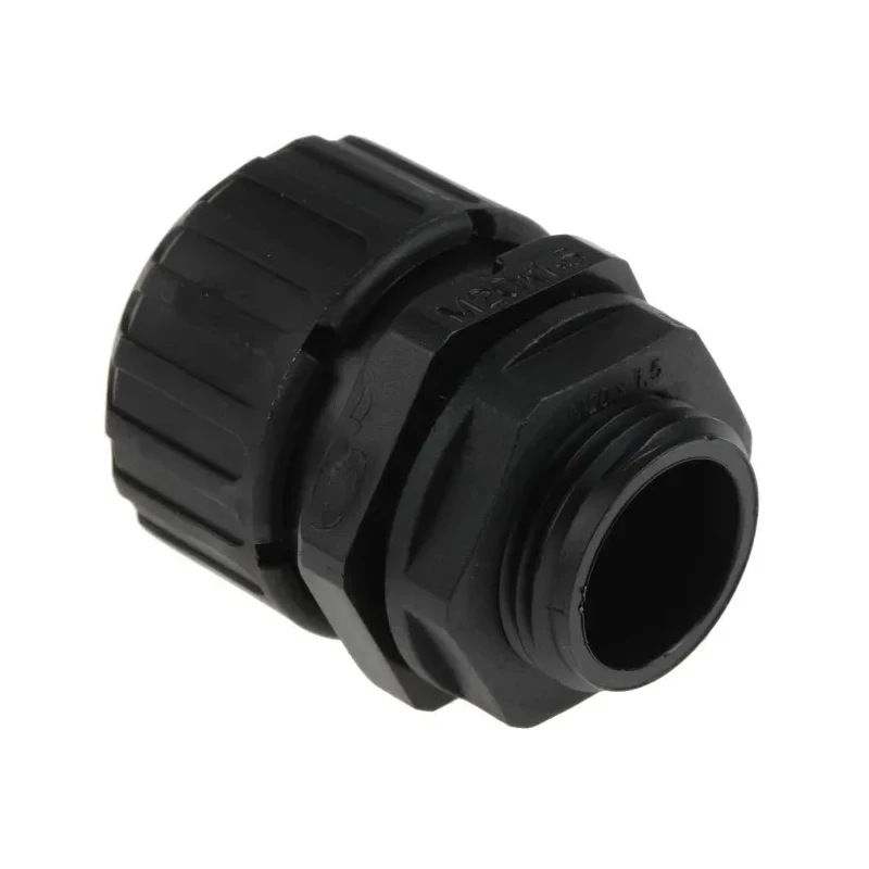 Adaptaflex Black Conduit Fitting, 21 mm Nominal Size, M20 Thread, Polyamide 66, IP69K/IP66/IP68/IP67 Rated ASF21/M20/A
