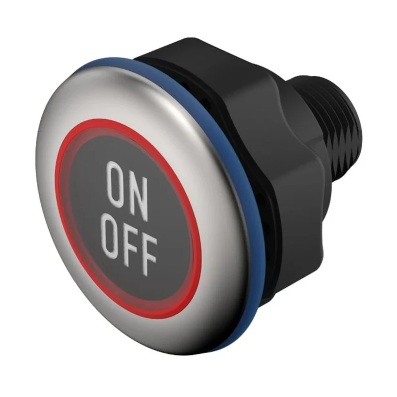 EAO Capacitive Switch Latching NO Illuminated Green IO-Link IP69K Stainless Steel 32V dc 200mA 84-ACKS-B12-04BB