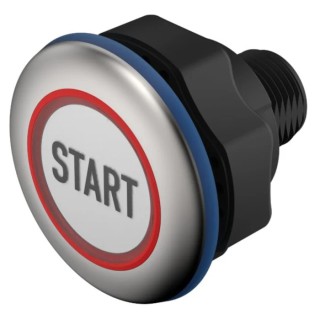 EAO Capacitive Switch Latching NO Illuminated Round Push Button Operator Green LED 32V dc IO-Link IP69K 84-ACKS-C17-04C4
