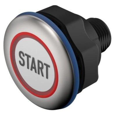 EAO Capacitive Switch Latching NO Illuminated Round Push Button Operator Green LED 32V dc IO-Link IP69K 84-ACKS-C17-04C4