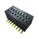 Samtec CLE Series Horizontal Surface Socket Strip 22-Contact 2 Row 0.8mm Pitch Through Hole CLE-111-01-G-DV-A-K-TR