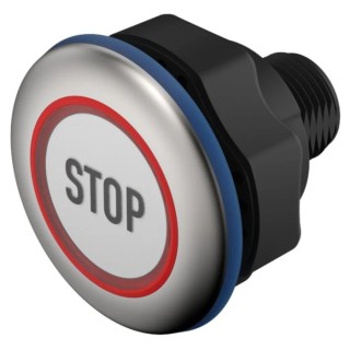 EAO Capacitive Switch Latching NO Illuminated Green IO-Link IP69K 32V DC 200mA 84-ACKS-C18-04C5