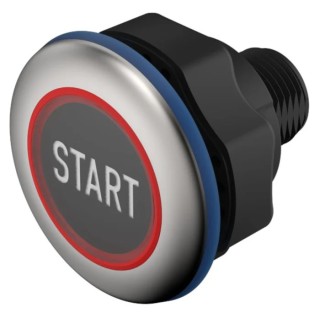 EAO Capacitive Switch Latching NO Illuminated Green Stainless Steel IO-Link IP69K 84-ACKS-B10-04B9