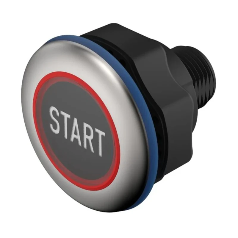 EAO Capacitive Switch Latching NO Illuminated Green Stainless Steel IO-Link IP69K 84-ACKS-B10-04B9
