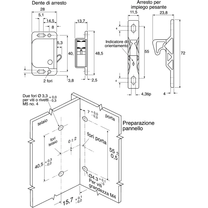 Southco Black ABS/Polycarbonate Door Latch 22N Pull Force Side Mount Grabber Catch C3-805