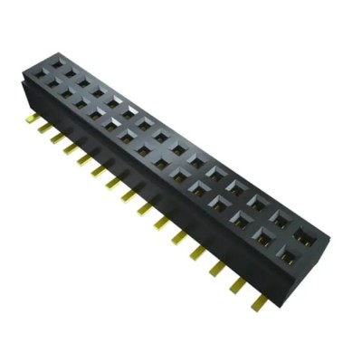 Samtec Vertical Surface Micro Socket Strip 16-Contact 2 Row 1 mm Pitch Through Hole CLM-108-02-F-D-K-TR