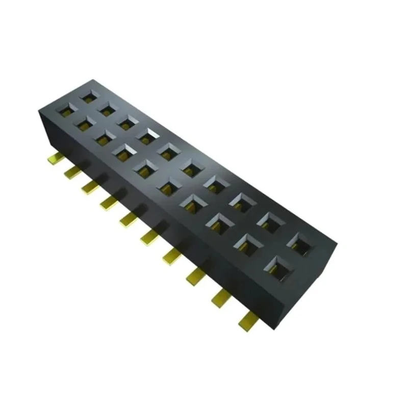 Samtec CLP Series Horizontal Surface PCB Socket 16-Contact 2 Row 1.27 mm Pitch Surface Mount CLP-108-02-F-D-P-TR