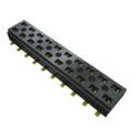 Samtec CLT Series Vertical Surface PCB Socket, 10-Contact, 2 Row, 2 mm Pitch Through Hole CLT-105-02-F-D-BE-K-TR