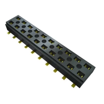 Samtec CLT Series Vertical Surface PCB Socket, 10-Contact, 2 Row, 2 mm Pitch Through Hole CLT-105-02-F-D-BE-K-TR