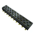 Samtec CLT Series Straight Surface PCB Socket, 10-Contact, 2 Row, 2 mm Pitch, Solder Termination CLT-105-02-G-D-K-TR
