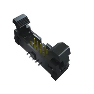 Samtec 16-Way PCB Header Male for Surface Mount, 2 Row, 2mm Pitch, Shrouded IDC Termination EHT-108-01-S-D-SM-P-TR