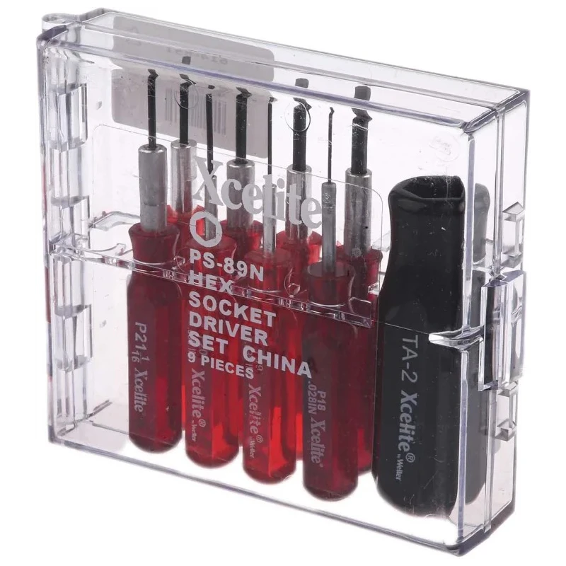 Weller Xcelite Hexagon Mini Screwdriver Set 9-Piece PS89N