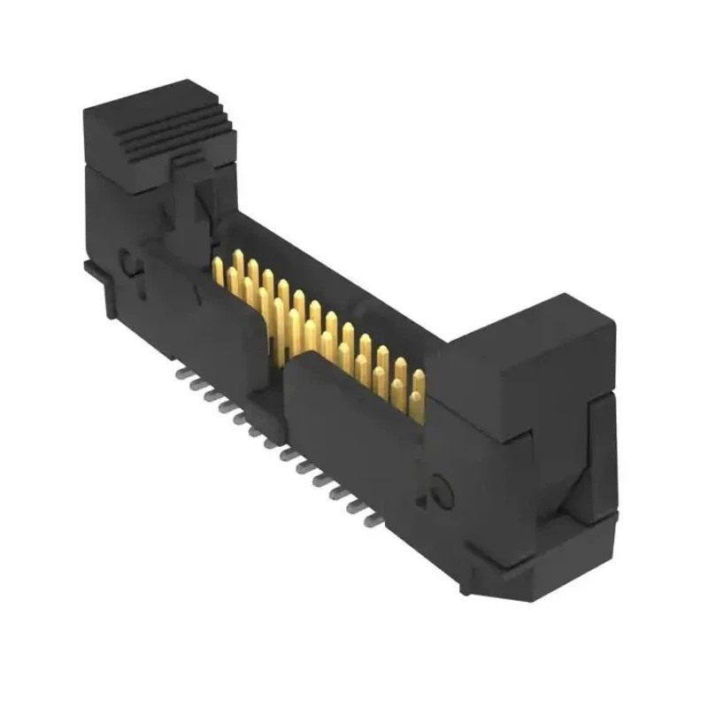 Samtec 50-Way 1.27mm Pitch Shrouded Male PCB Header Connector for Surface Mount, 2 Row EHF-125-01-F-D-SM-K-TR