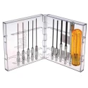 Weller Xcelite Bristol Multiple Spline Socket Interchangeable Standard Screwdriver Set, 11-Piece 99PS60N