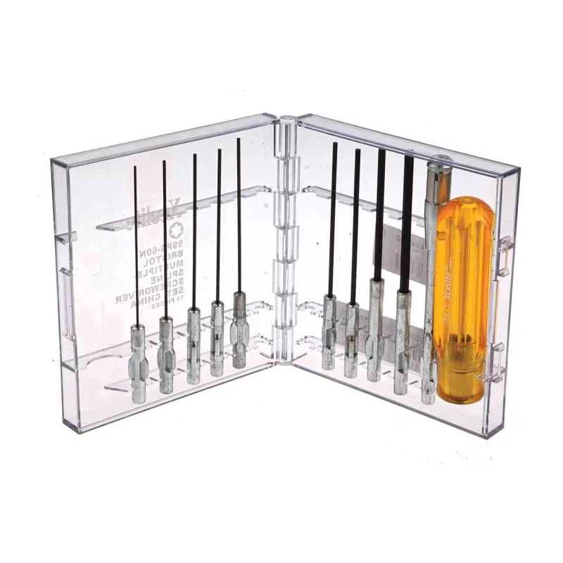 Weller Xcelite Bristol Multiple Spline Socket Interchangeable Standard Screwdriver Set, 11-Piece 99PS60N