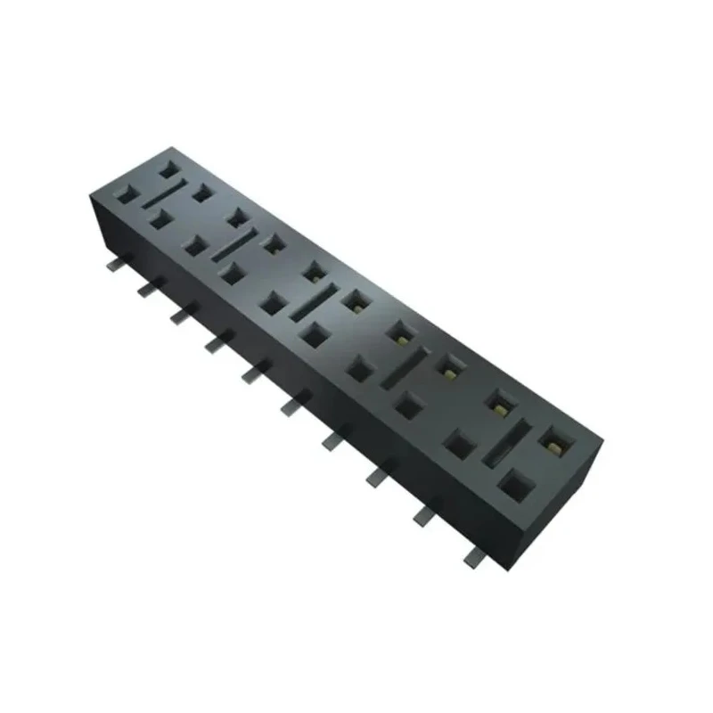 Samtec HLE Series Straight Surface PCB Socket 8-Contact 2 Row 2.54 mm Pitch Solder HLE-104-02-F-DV-BE-A-K-TR
