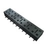 Samtec HLE Series Straight Surface PCB Socket, 6-Contact, 2 Row, 2.54 mm Pitch, 4.1A, 400V HLE-103-02-S-DV-BE-K-TR