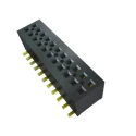Samtec MLE Series Right Angle Surface PCB Socket 10-Contact 2 Row 1 mm Pitch Solder MLE-105-01-G-DV-P-TR