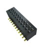 Samtec MLE Series Right Angle Surface PCB Socket 10-Contact 2 Row 1 mm Pitch Solder MLE-105-01-G-DV-P-TR